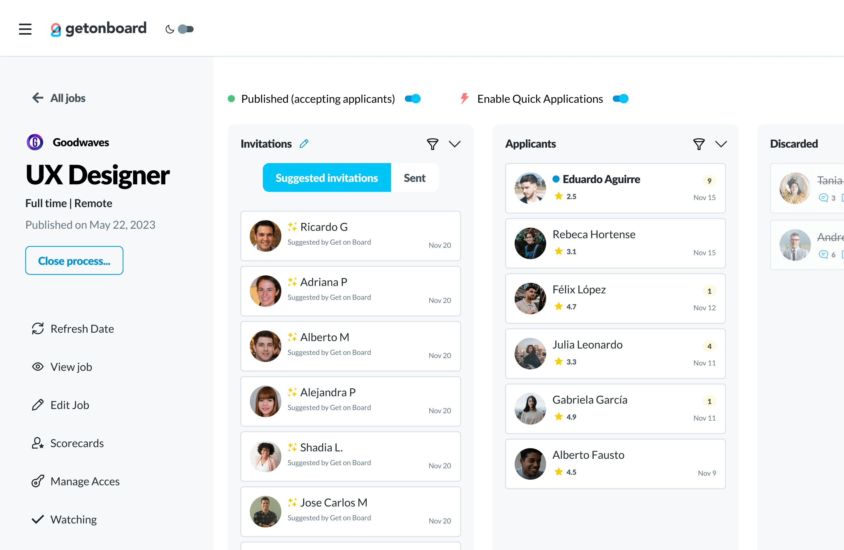 Get candidates effortlessly
